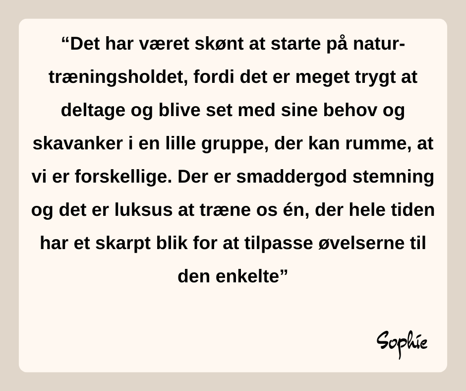 udtalelser træning i naturen